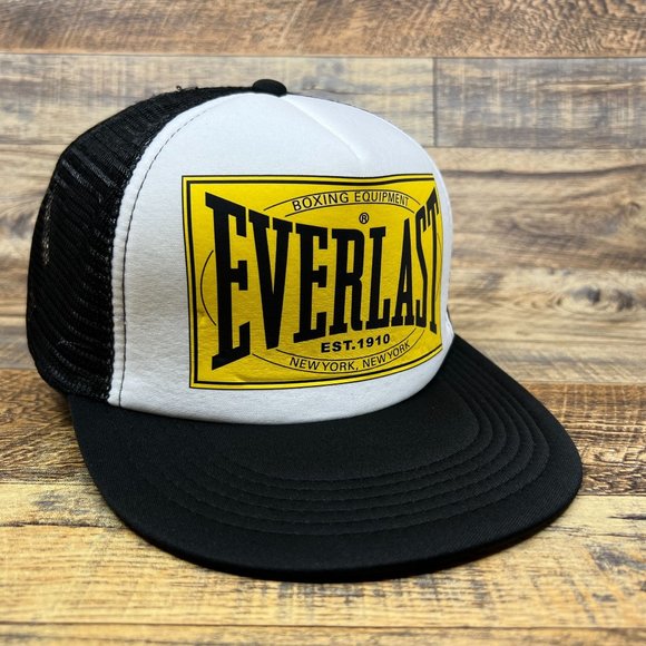 Unbranded Accessories Everlast Mens Trucker Hat Black Snapback